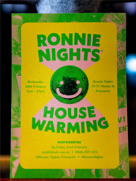 Ronnie Nights Invite Branding Ronnie Nights Invite Branding