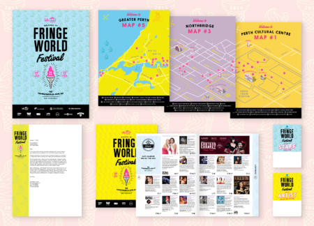 Fringe World 2014 Flatlay Campaign Materials Fringe World 2014 Flatlay Campaign Materials