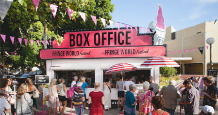 Photographer – DANIEL JAMES GRANT Fringe World 2014 Box Office Signage Fringe World 2014 Box Office Signage
