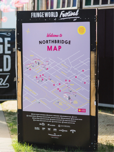 Photographer – DANIEL JAMES GRANT Fringe World 2014 Northbridge Map Fringe World 2014 Northbridge Map