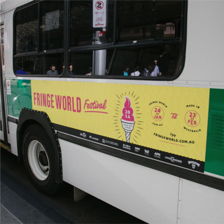 Photographer – DANIEL JAMES GRANT Fringe World 2014 Bus Advertisement Fringe World 2014 Bus Advertisement
