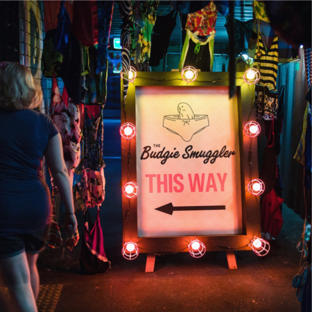 Photographer – JOHN MARSHALL Fringe World 2014 Budgie Smuggler A Frame Fringe World 2014 Budgie Smuggler A Frame