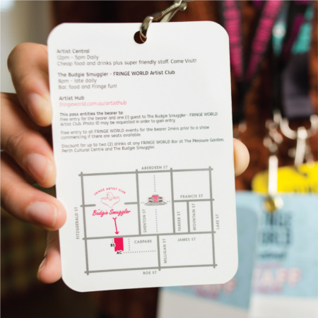 Photographer – DANIEL JAMES GRANT Fringe World 2014 Artist Pass Map Information Fringe World 2014 Artist Pass Map Information