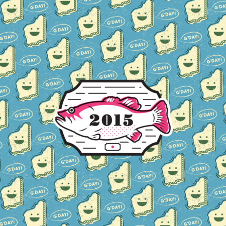 Fringe World 2015 Bass Plaque Icon WA Pattern Fringe World 2015 Bass Plaque Icon WA Pattern