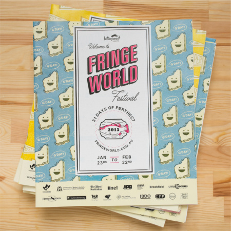 Photographer – DANIEL JAMES GRANT Fringe World 2015 Program Design Fringe World 2015 Program Design