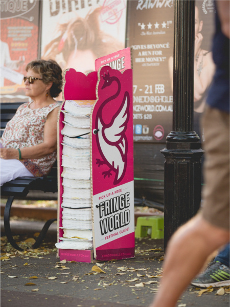 Photographer – DANIEL JAMES GRANT Fringe World 2016 Program Dispenser Fringe World 2016 Program Dispenser