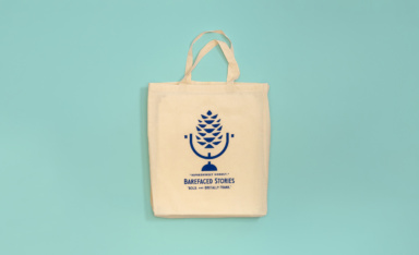 Independent branding and design: Barefaced Stories Tote Bag by Studio Papa Barefaced Stories Tote Bag by Studio Papa