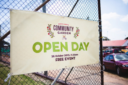 North Perth Community Garden Open Day Banner North Perth Community Garden Open Day Banner