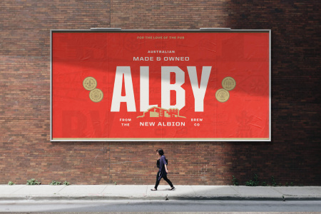 Alby Beer Rebrand 2024 - Logo Hero Billboard