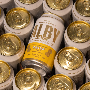 Alby beer rebrand 2024 Alby
